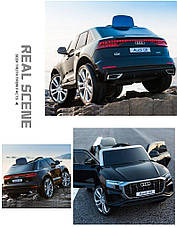 Дитячий електромобіль джип Audi Q8 JJ2066EBLR-2 (MP3, SD карта, USB, мотори 2x25W, акум.2x6V7AH), фото 3