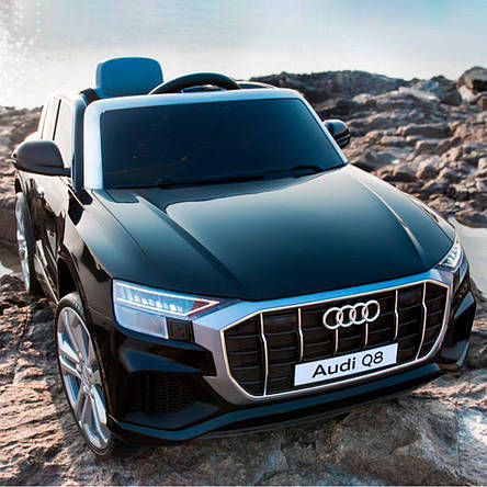 Дитячий електромобіль джип Audi Q8 JJ2066EBLR-2 (MP3, SD карта, USB, мотори 2x25W, акум.2x6V7AH), фото 1