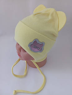 Трикотажна шапка дівчинка ОГ 40-44 см