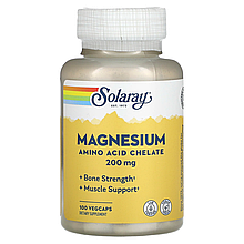 Магній Solaray Magnesium 200 mg 100 Veg Caps