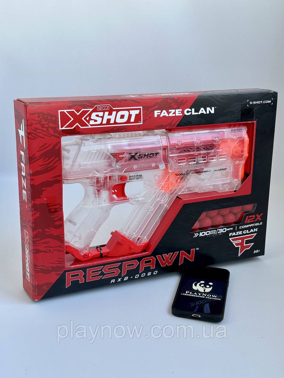 Дитячий швидкострільний бластер X-Shot Chaos Faze Respawn, дитяча зброя