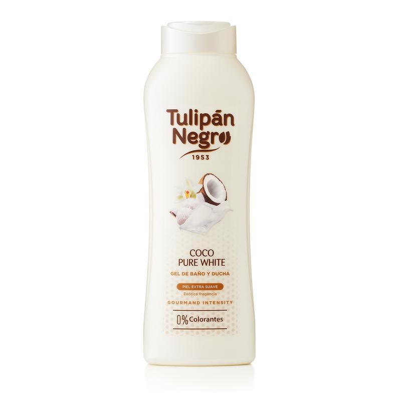 Гель для душу "Ніжний кокос" Tulipan Negro Coco Pure White Shower Gel
