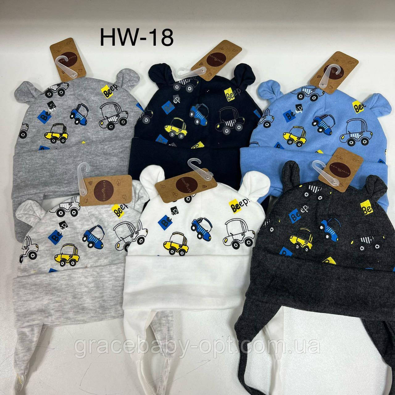 Шапки для хлопчика оптом, № HW-18