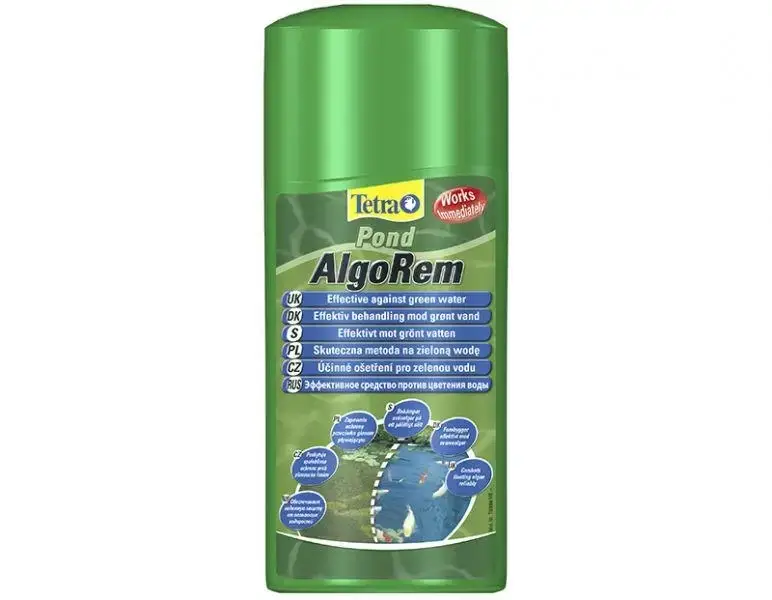 Препарат проти водоростей, TetraPond AlgoFin 250 ml, для ставка на 5000 л. Запобігає росту водоростей