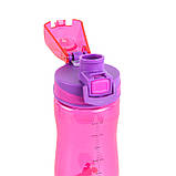 Пляшка для води 650 мл ріжева Kite Stephania K22-395-05, фото 2