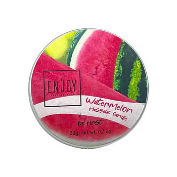 Масажна свічка Enjoy Professional Watermelon Кавун 30 грам