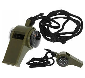 Багатофункціональний свисток Mil-tec з компасом і термометром 16327000