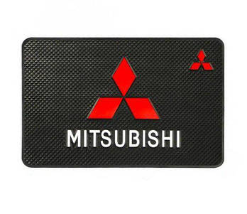 Антискольований килимок торпеди з логотипом Mitsubishi