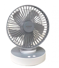 Настільний акумуляторний міні-вентилятор TGX-215 (рожевий, білий)