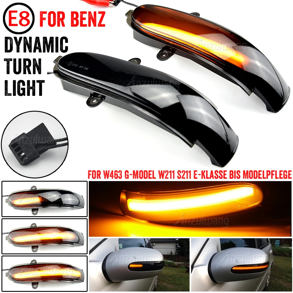 Динамічний LED-повторювач повороту в дзеркало Mercedes C Class W203 S203 CL203 2001-2007 покажчик повороту
