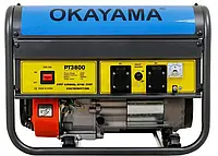 Генератор OKAYAMA PT-3800 (3.2 - 3.5 кВт, бензиновый, медный, ручной старт)