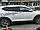 Дефлектори вікон із хром молдингом (вітровики) Hyundai Tucson 2015-2021 (Fly), фото 4