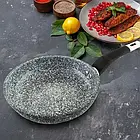 Сковорода 22 см світлий граніт UNIQUE UN-5103  ⁇  Антипригарна сковорода  ⁇  Гранітна сковорода