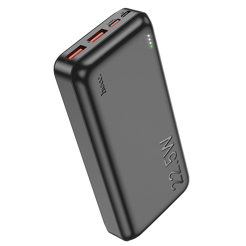 Павербанк повербанк із швидкою зарядкою 20000mAh HOCO J101A |2USB/Type-C, 22.5W| Чорний