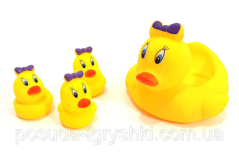 Набір пікалок "Каченята" 4шт в сітці AY004E розмір пакування 15*14*12см, фото 1