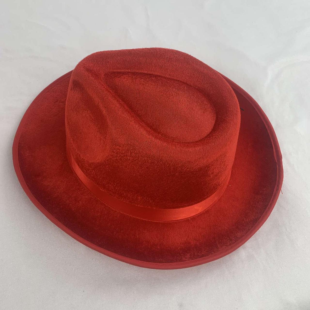 Гангстерская красная шляпа карнавальная - фото 2 - id-p128549455
