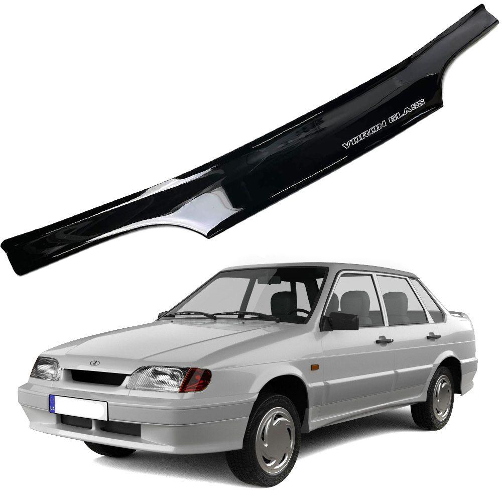 Дефлектор капоту мухобійка для ВАЗ 2113-2115 Voron Glass, фото 1