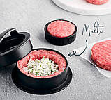 Ручний прес для гамбургерів пластиковий d-12,5 см Lacor 60259, фото 3