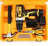 Акумуляторний Ударний Шурупокрут DeWALT DCD680 12 V 2 AH Деволт дриль шурупокрут із малим набором інструментів, фото 2