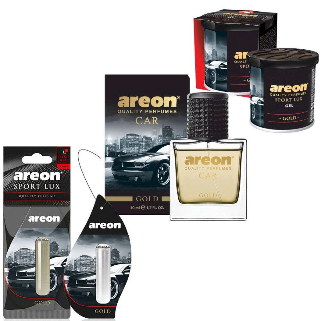 Набор Ароматизаторов воздуха Areon Car Gold (Gold)
