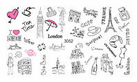 Наклейки на ногти Слайдер Дизайн 3052 "Лондон-Париж"