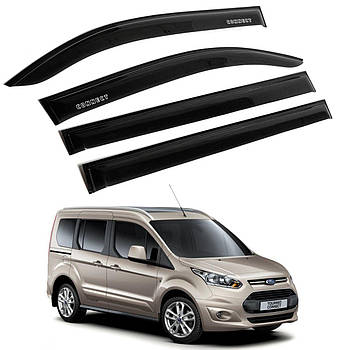 Дефлектори вікон вітровики для Ford Tourneo Connect 5d 2012- Скотч 3M Voron Glass