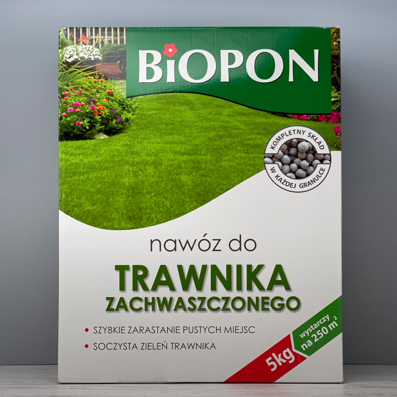 Добриво Biopon для газону проти бур'янів гранули 5 кг