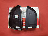 Чохол для ключа BMW TPU Black and Silver Суперякість, фото 4