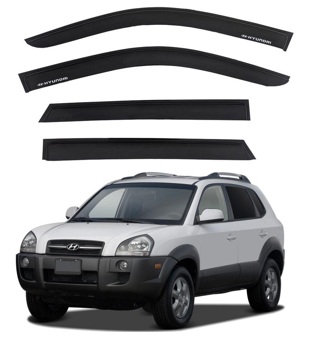 Дефлектори вікон вітровики Acrylic для Hyundai Tucson (JM) 2004-2010 Гнучкі Україна, фото 1