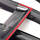 Window deflectors wind deflectors Toyota Yaris I 5d 2006-2012 Hatchback Scotch 3M Voron Glass, фото 3