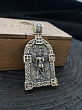 Срібна підвіска Архангел Михайл і Діва Марія, фото 8