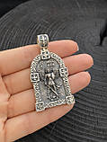 Срібна підвіска Архангел Михайл і Діва Марія, фото 5
