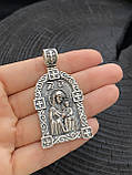 Срібна підвіска Архангел Михайл і Діва Марія, фото 6