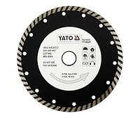 Диск алмазный отрезной YATO TURBO 230x3,0x22,2 камень, бетон YT-6025