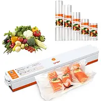 Вакуумный упаковщик для дома Freshpack Pro HQ-1 | Вакууматор для продуктов + 10 пакетов в комплекте