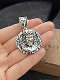 Срібна підвіска Ісус, фото 4