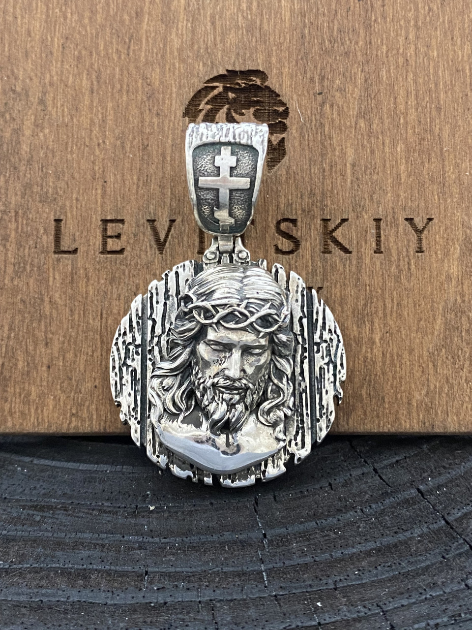 Срібна підвіска Ісус, фото 1