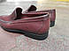 Стильні туфлі мокасини кольору марсала 40 43 розмір, фото 3