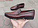 Стильні туфлі мокасини кольору марсала 40 та 43 розмір, фото 5