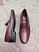 Стильні туфлі мокасини кольору марсала 40 43 розмір, фото 2