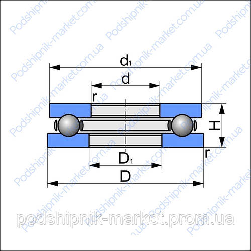 51117 (SKF) підшипник упорний кульковий (ID#1911592305), цена: 1339.33 ...