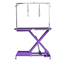 Blovi Callisto Purple — стіл з електричним підіймачем і стільницею 125 х 125 см х 65 см