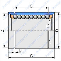 LM 8 UU (FBJ® ) подшипник линейный