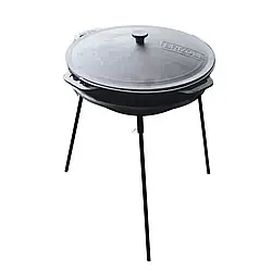 Казан чавунний 12 літрів з чавунною кришкою + Тренога Brizoll