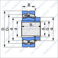 22310 E1K + AH 2310 (FAG ) подшипник роликовый радиальный сферический