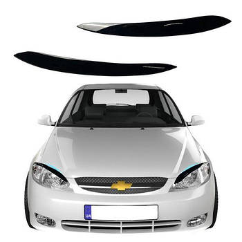 Вії фар для Chevrolet Lacetti 2003-2014 Хечбек 2 шт Voron Glass