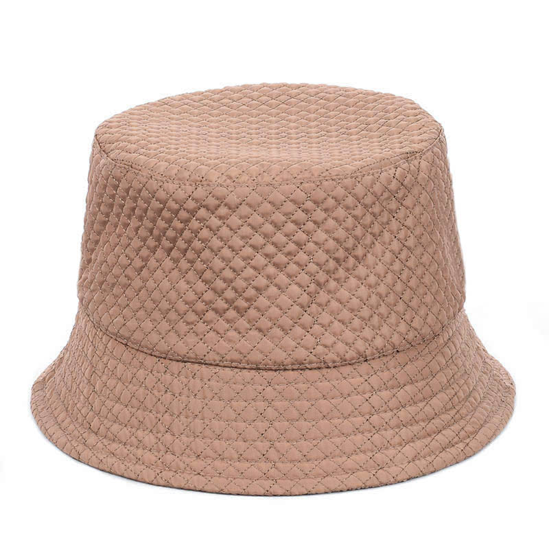 Стьобана панама на флисi Капучино дрібна клітина, фото 1