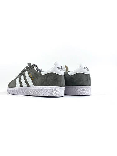 Кроссовки женские Adidas Gazelle Grey серые осень весна кеды адидас ...
