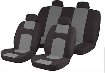 Чохли універсальні B ( Світла шахівка, задня спинка — два підголівники) Чорні