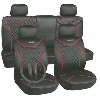 Чохли універсальні Milex Classic (чохол керма + 2 захисту чохла на ремені) Темно-сірі